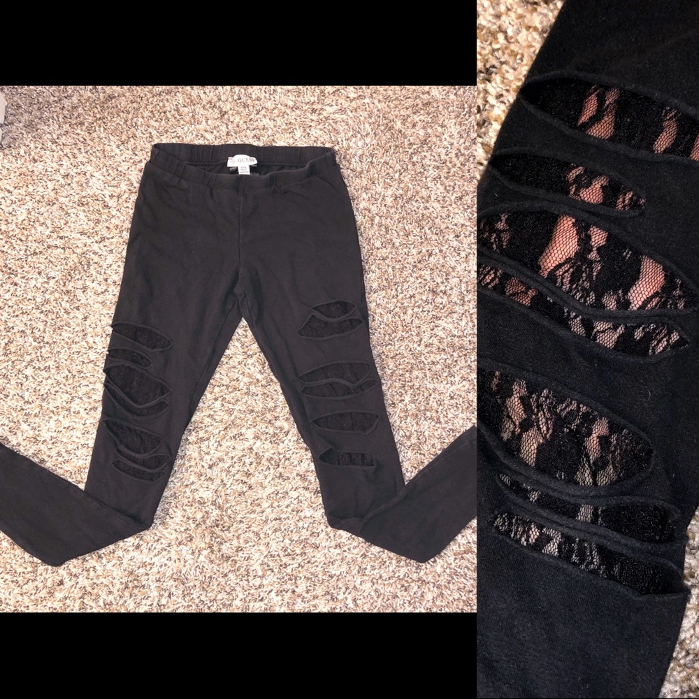 SOLD ✨ GUESS LACE CUTOUT LEGGINGS